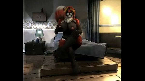 a shemale deer has fun with  a herm panda