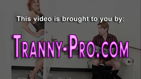 Tranny babe gets cum in mouth