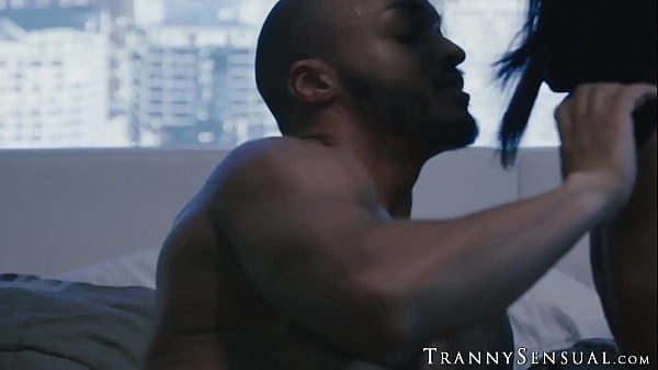 Tgirl Khloe Kay takes balls deep pounding into cum explosion