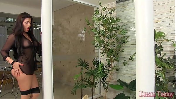 Fine Brazilian Tranny Roberta Lins Jerks off Her Meat Rod